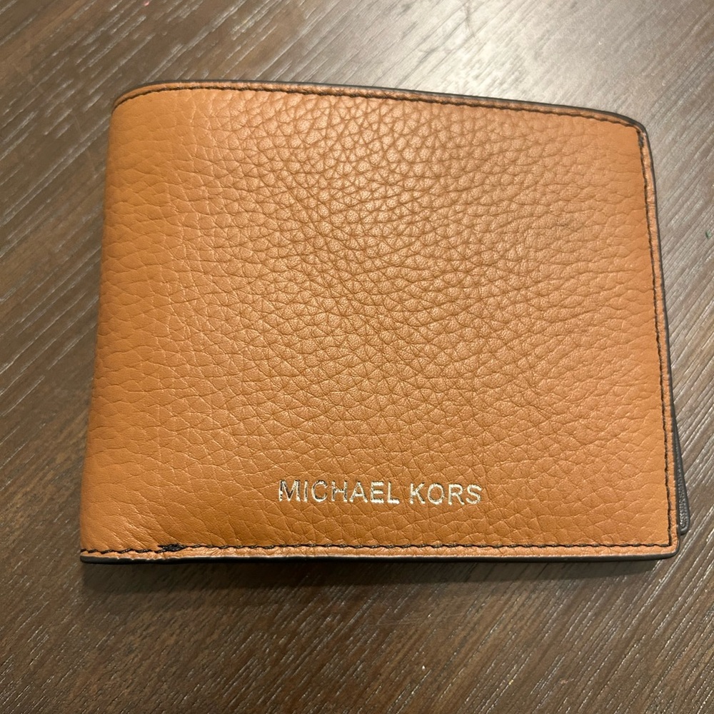 Michael Kors Brown Leather Card Holder